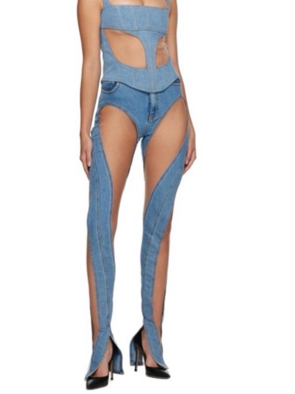 Like new Mugler jeans worn once